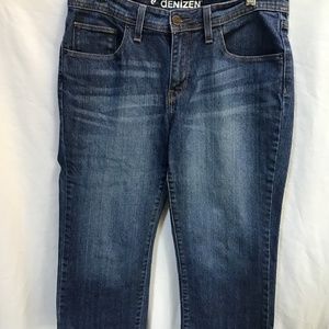 Levis Womens Denizen Jean Capris Sz 10 Medium Wash Back Flap Pocket Zipper Fly